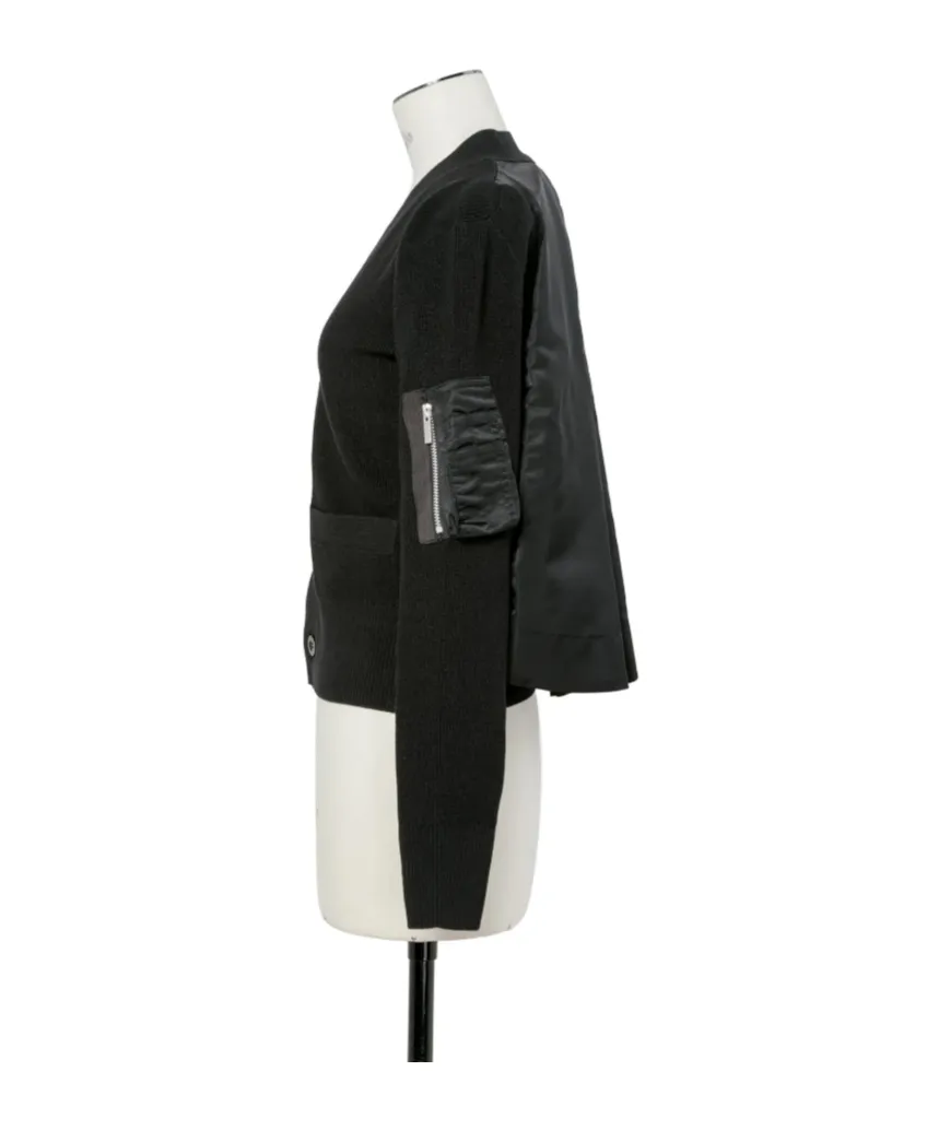 Long-Sleeved Knitted Cardigan