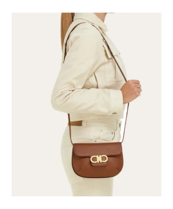 Ferragamo Logo Plaque Crossbody Bag
