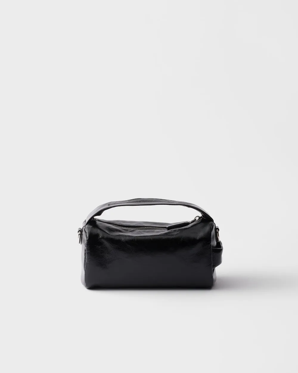Prada Logo-Detailed Zip-Up Shoulder Bag