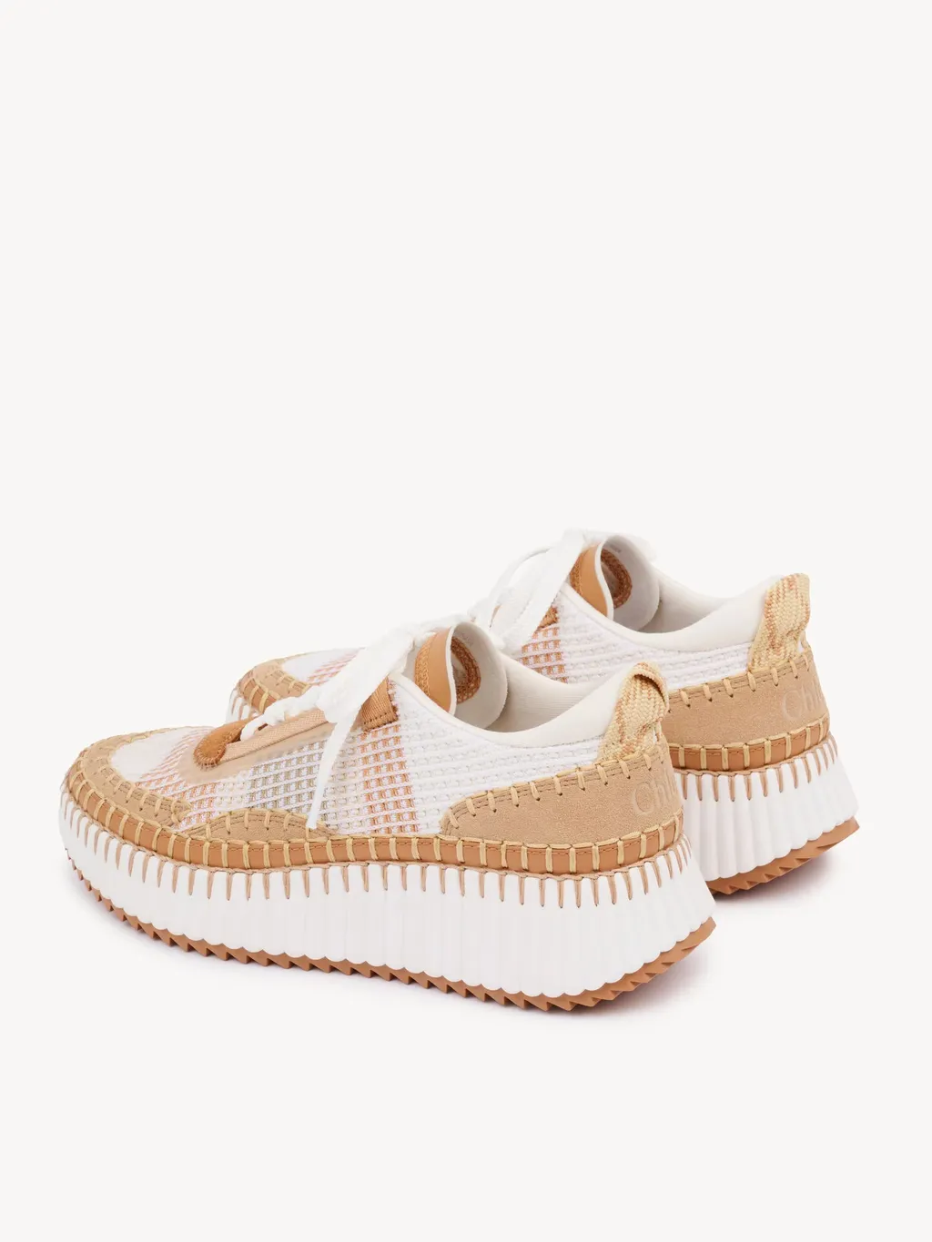 Chlo Nama Lace-Up Sneakers