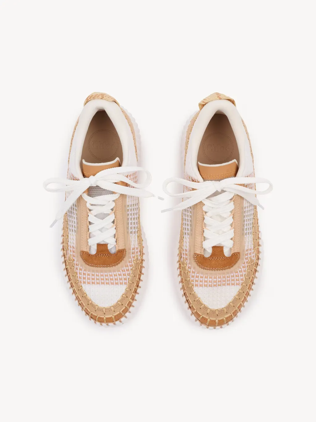 Chlo Nama Lace-Up Sneakers