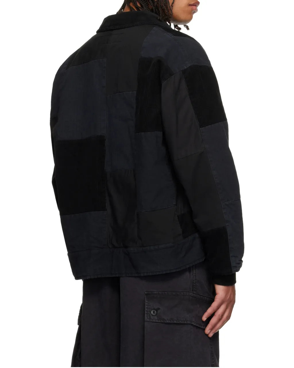 Comme Des GarÇOns Homme Tone On Tone Patchwork Jacket