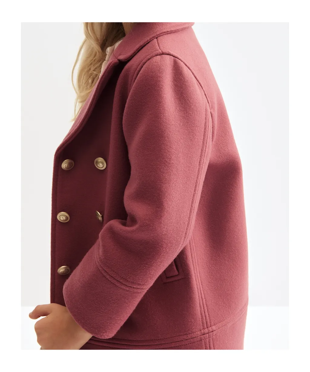 Wool Long-Sleeved Coat