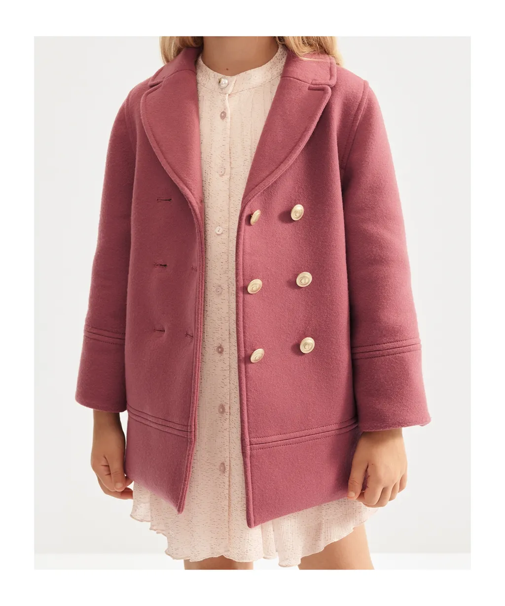 Wool Long-Sleeved Coat