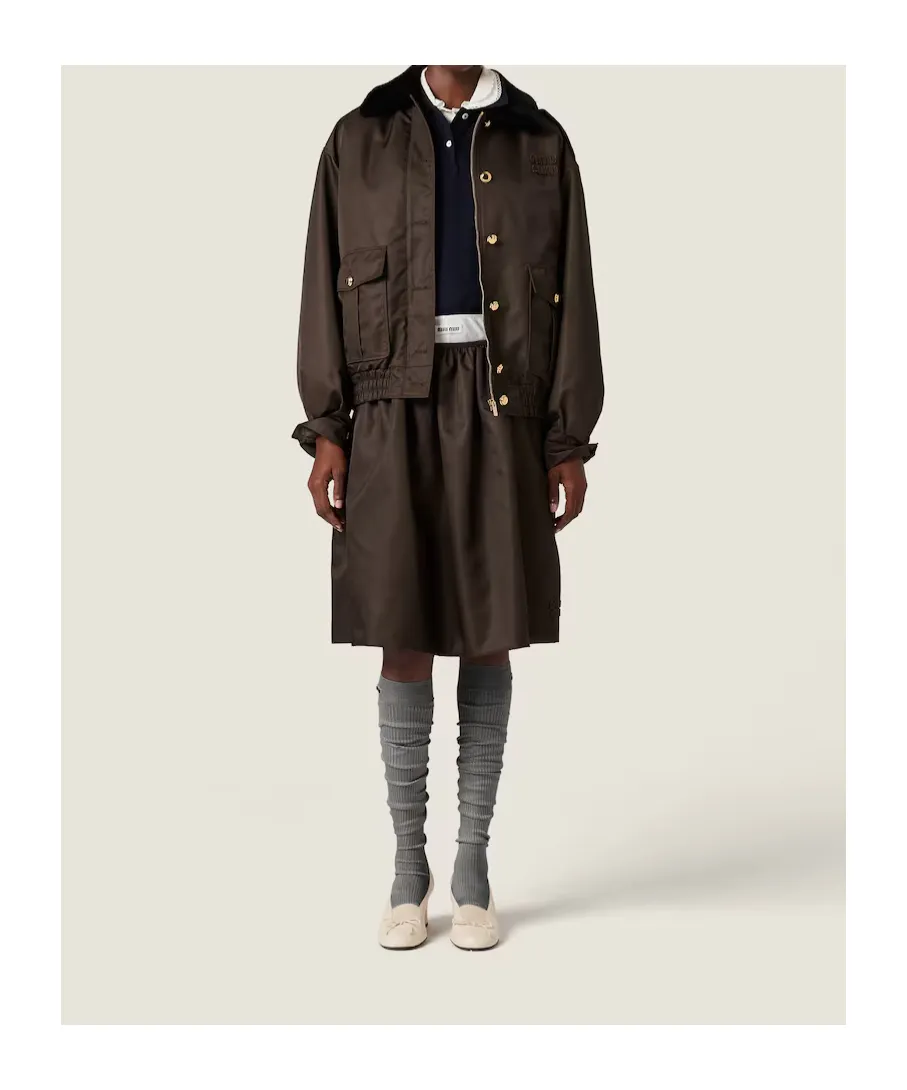 Miu Miu Button-Up Padded Jacket