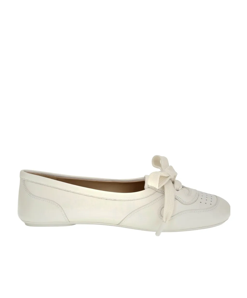 Gianvito Rossi Lace-Up Ballet Flats