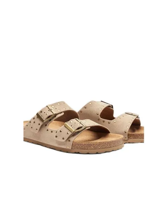 Scarosso Delilah Stud-Embellished Slip-On Sandals