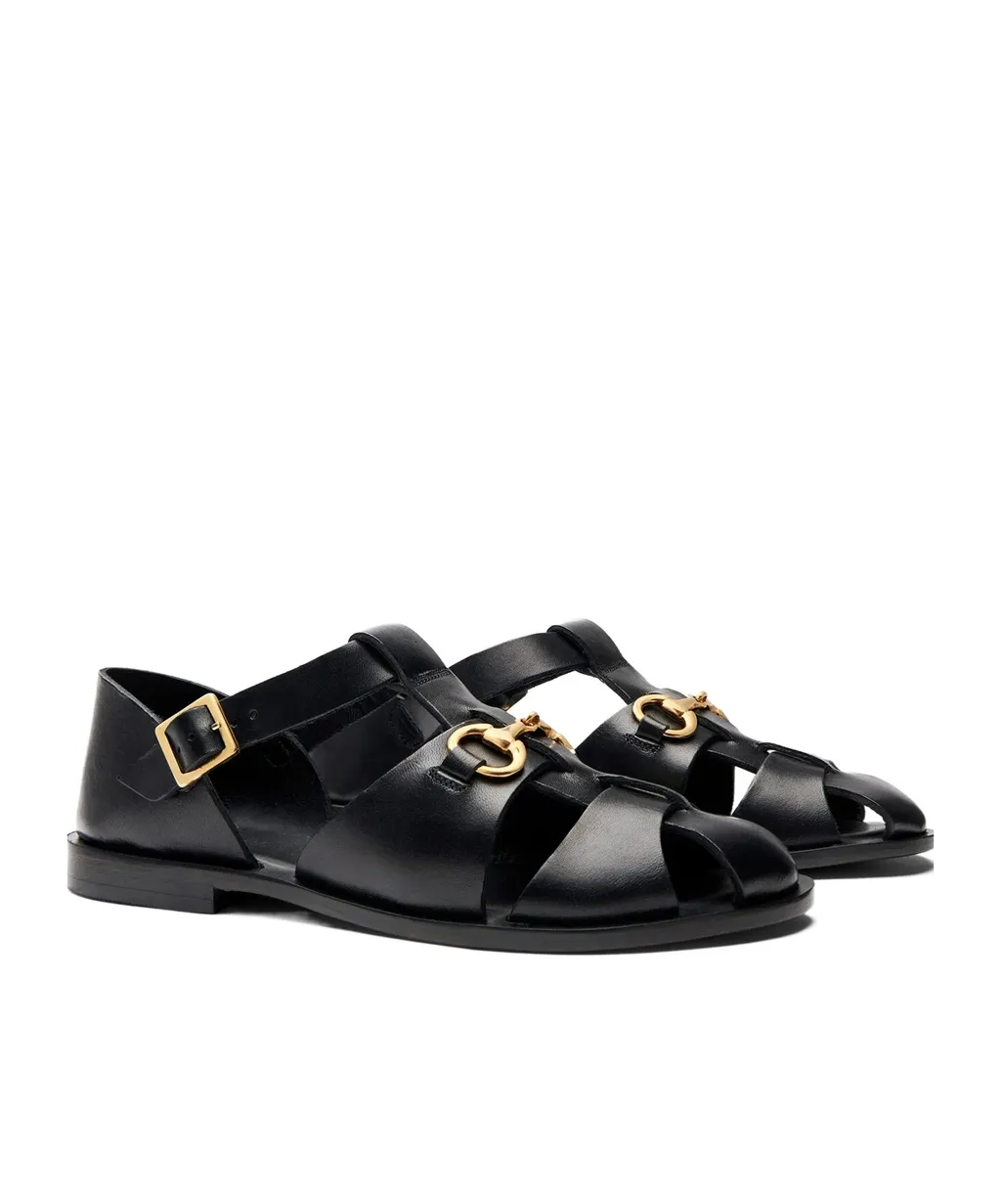 Scarosso Helene Round-Toe Sandals