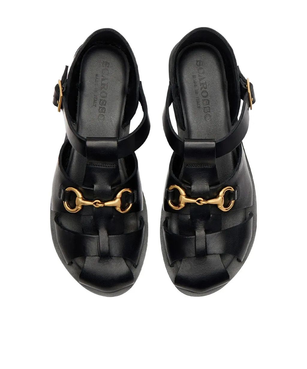 Scarosso Helene Round-Toe Sandals