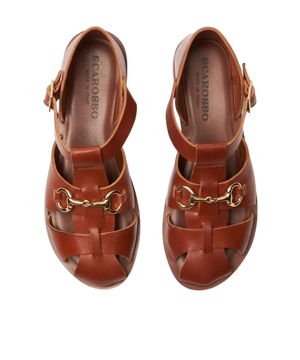 Scarosso Helene Round-Toe Sandals