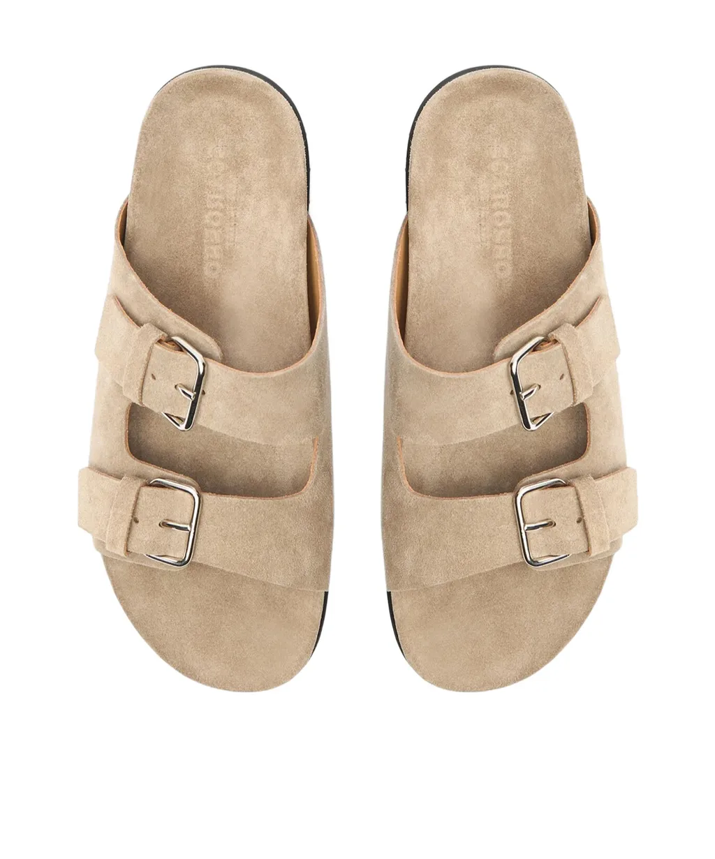 Scarosso Enea Buckled Slip-On Sandals