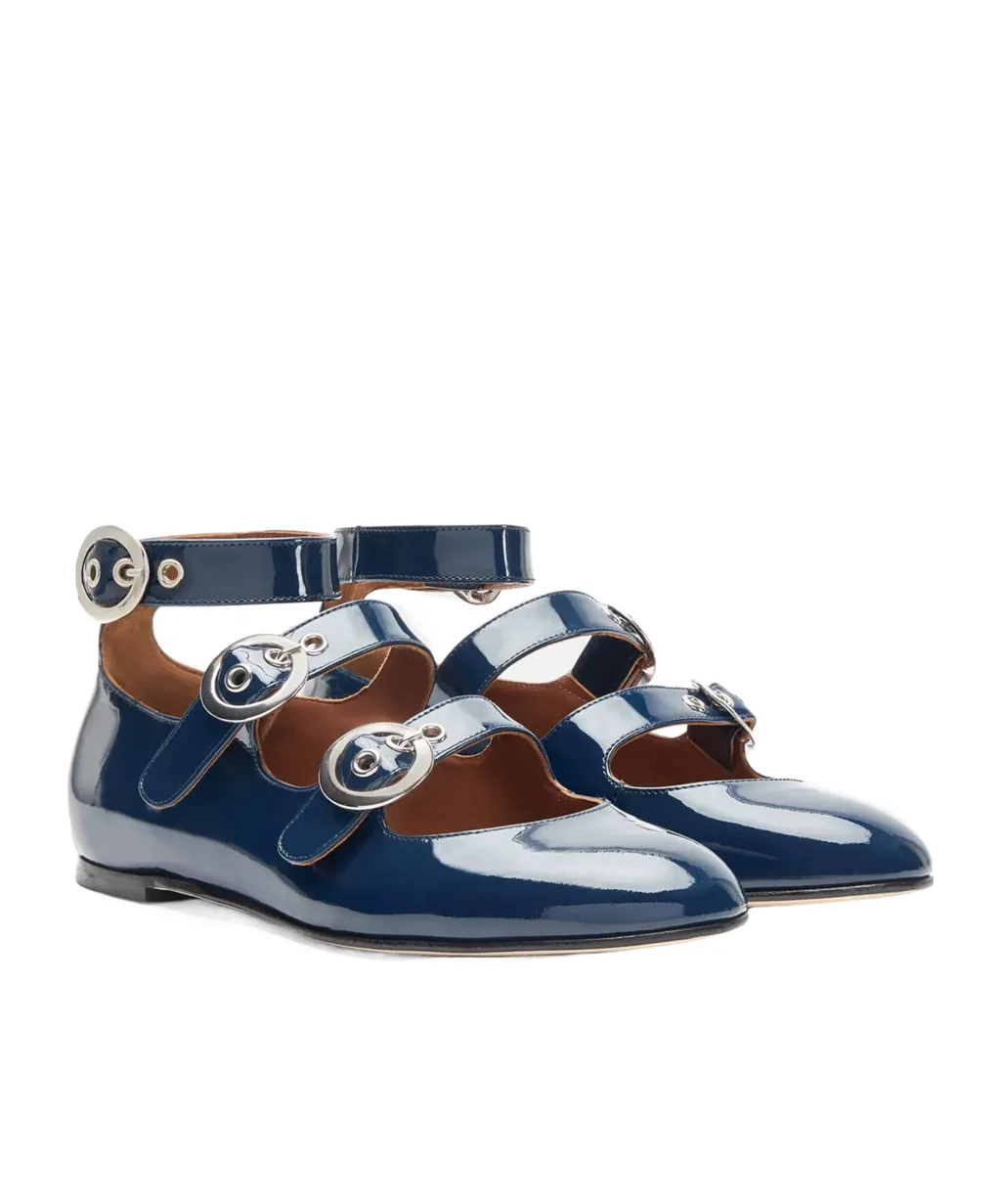Scarosso Linda Ii Ankle Strap Ballerina Shoes