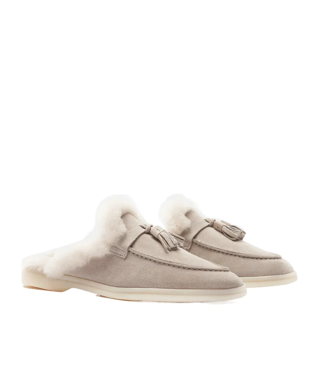 Scarosso Lucrezia Shearling Slip-On Mules