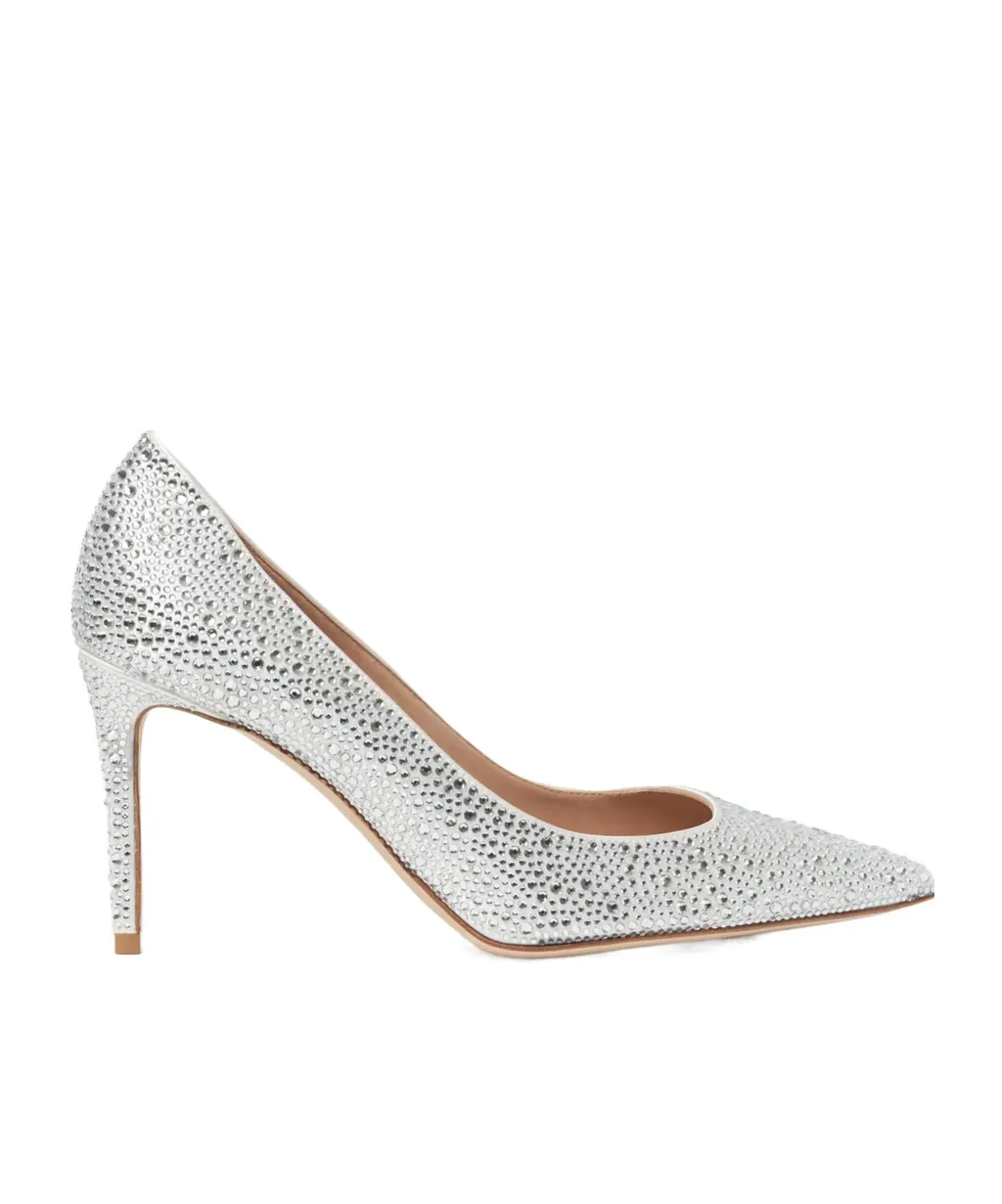Scarosso Greta Embellished Pointed-Toe Pumps