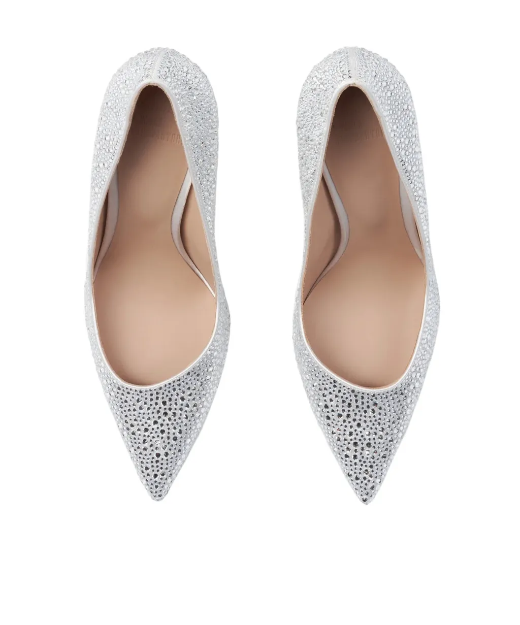 Scarosso Greta Embellished Pointed-Toe Pumps