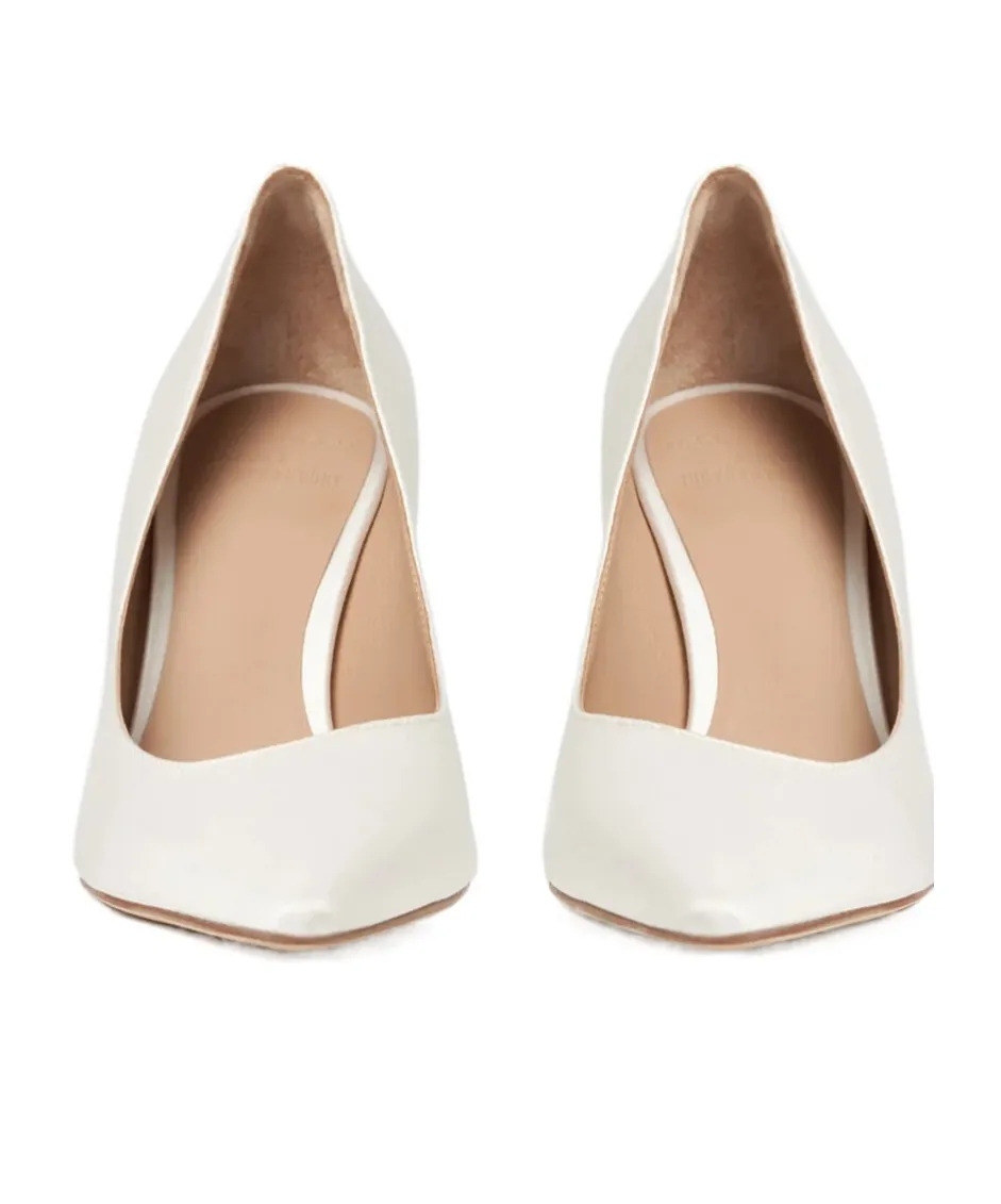 Scarosso Greta Satin Pointed-Toe Pumps