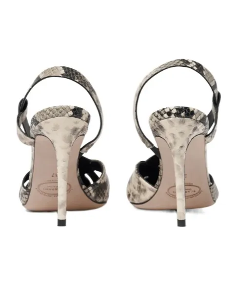 Scarosso Athena Embossed Slingback Pumps