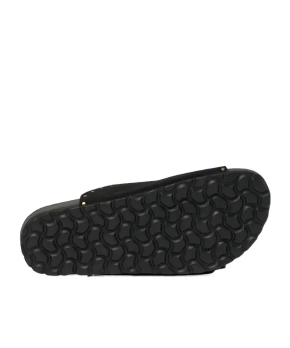 Scarosso Delilah Stud-Embellished Slip-On Sandals