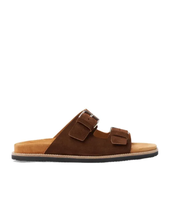 Scarosso Enea Buckled Slip-On Sandals