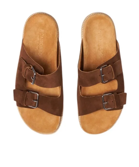Scarosso Enea Buckled Slip-On Sandals