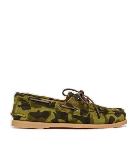 Scarosso Morgan Camo Boat Shoes