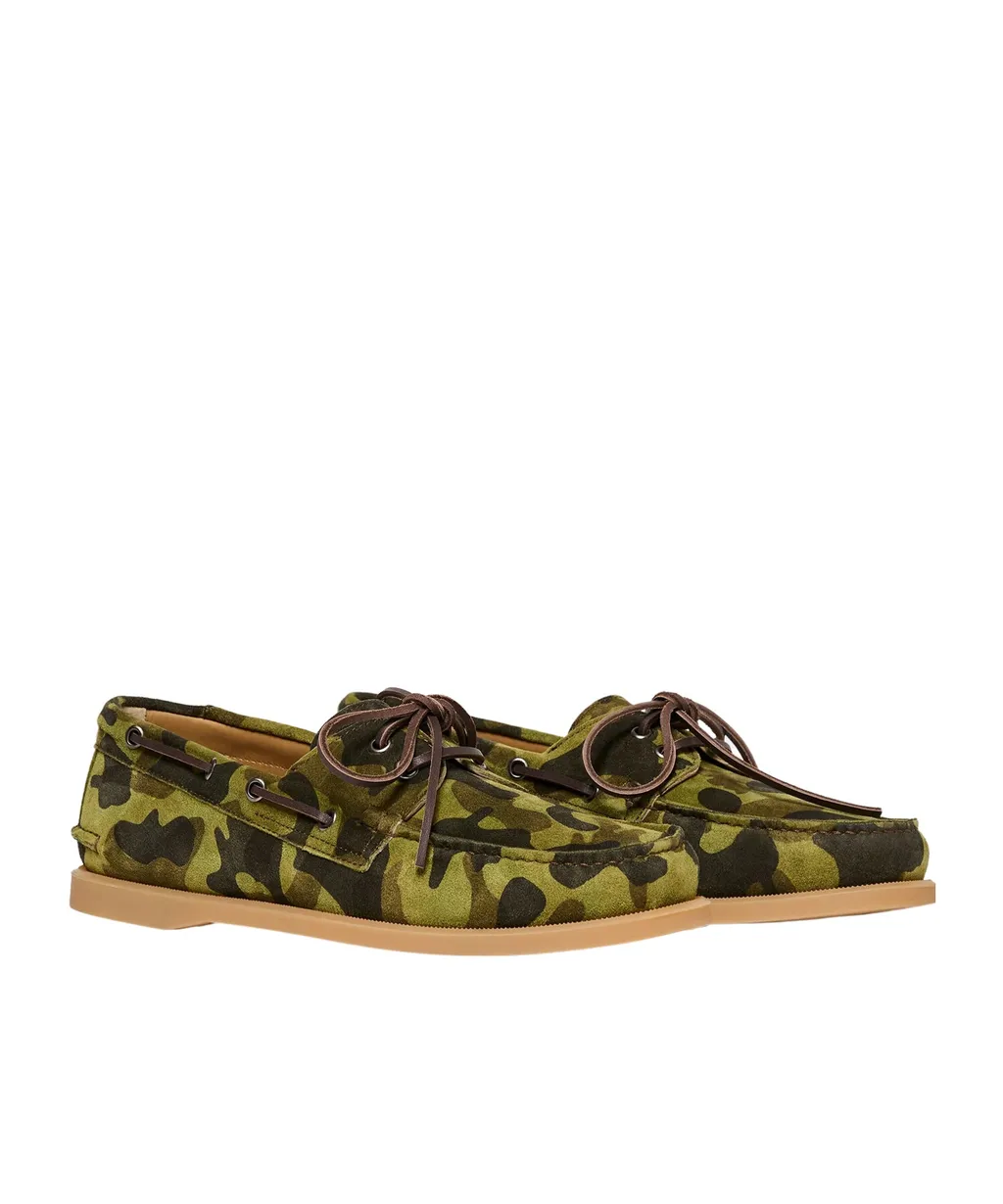 Scarosso Morgan Camo Boat Shoes