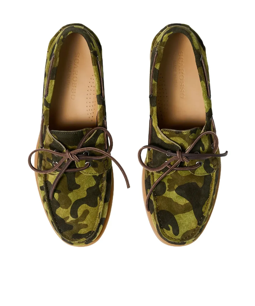 Scarosso Morgan Camo Boat Shoes