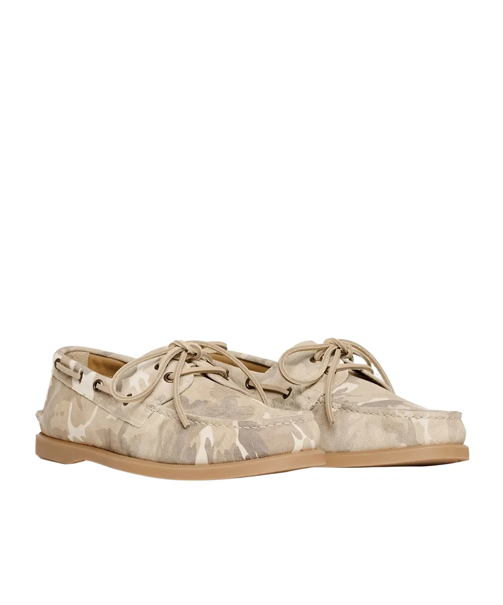 Scarosso Morgan Camo Boat Shoes