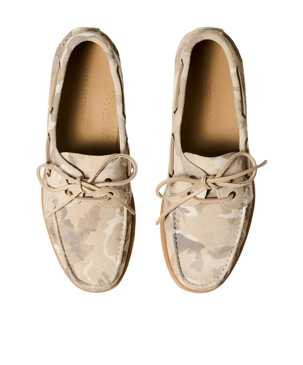 Scarosso Morgan Camo Boat Shoes