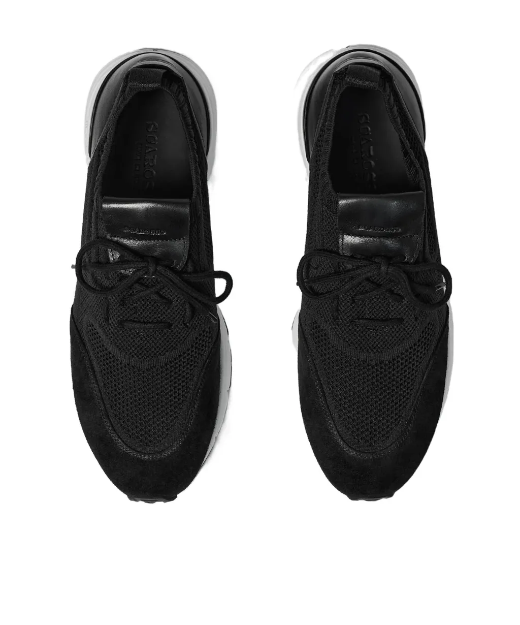 Scarosso Robbie Knitted Lace-Up Sneakers