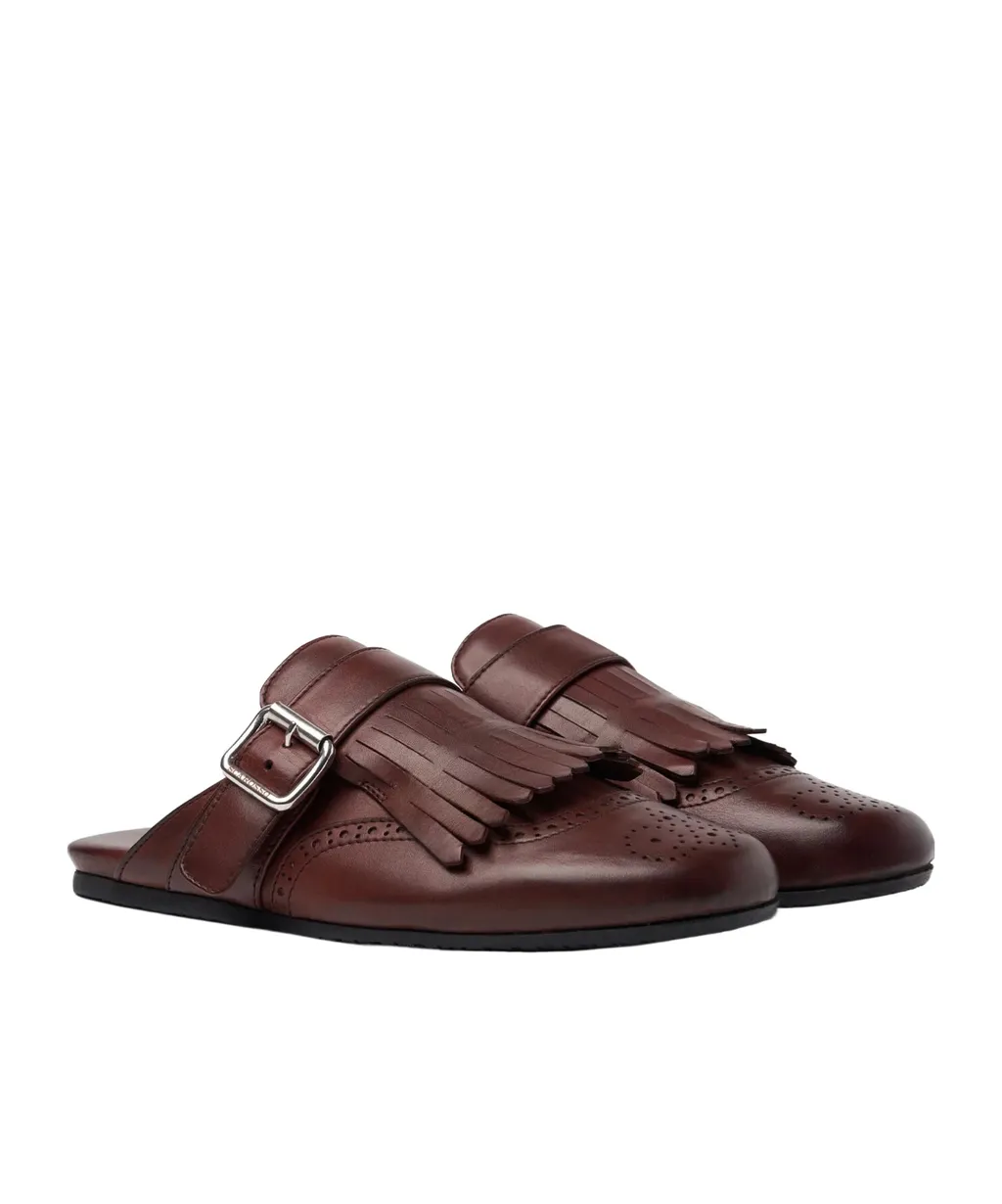 Scarosso Gemma Fringed Mule Flat Shoes