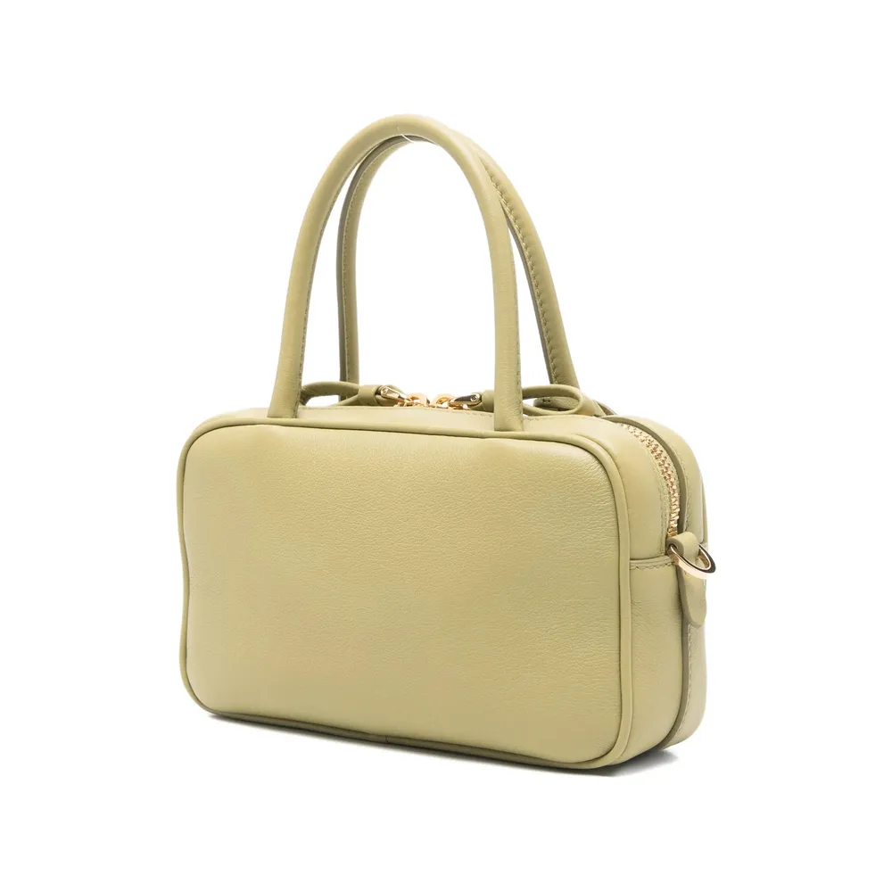 Prada Triangle-Logo Zipped Handbag