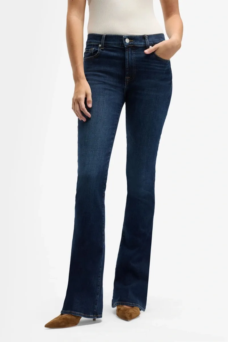 Mid Waist Bootcut Jeans