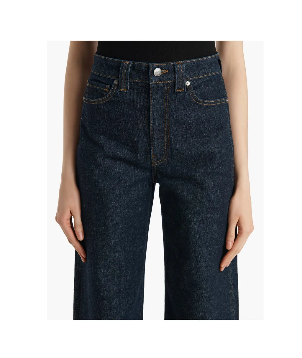 Khaite Dane High Waisted Wide-Leg Jeans