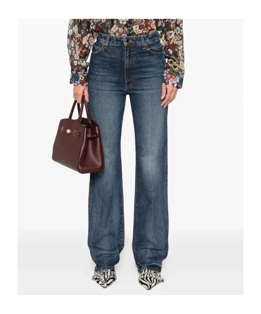 Khaite Danielle Straight-Leg Jeans
