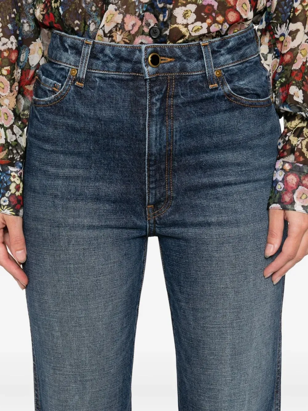 Khaite Danielle Straight-Leg Jeans