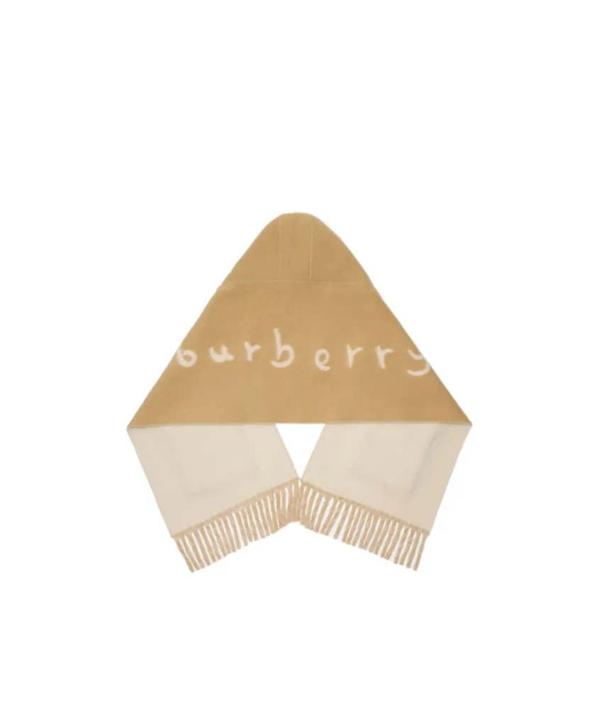 Burberry Hood Detailed Fringed Scarf