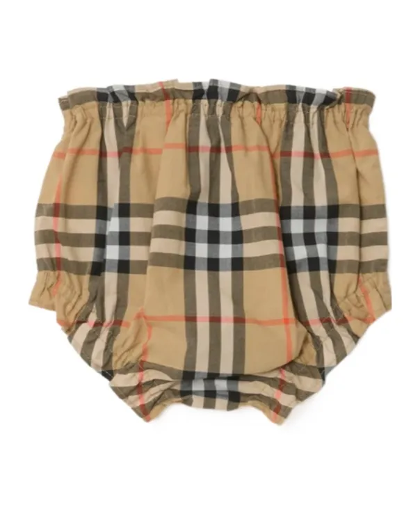 Burberry Kids Checked Peter Pan-Collar Pleated Dress Set