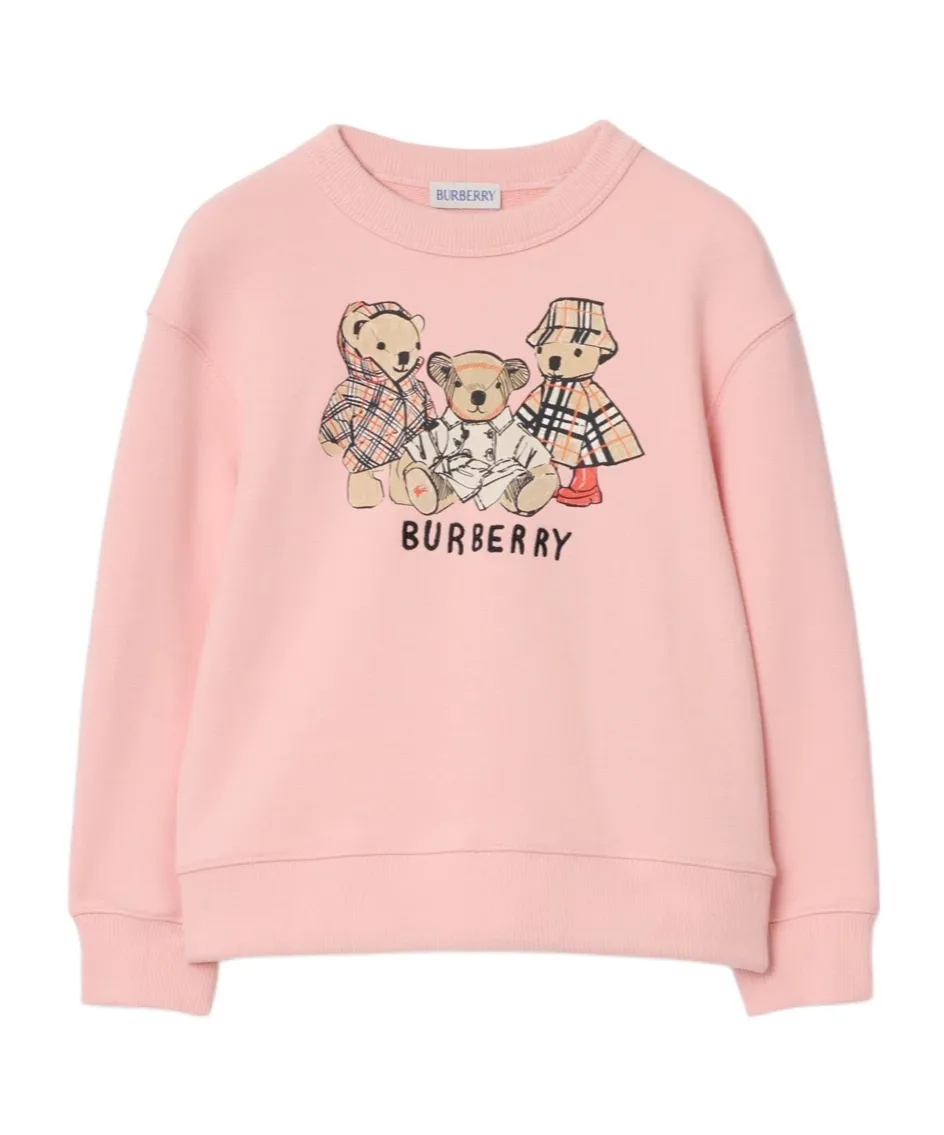 Burberry Kids Teddy Print Sweatshirt