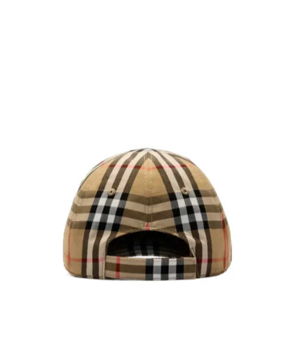 Check Cotton Baseball Cap
