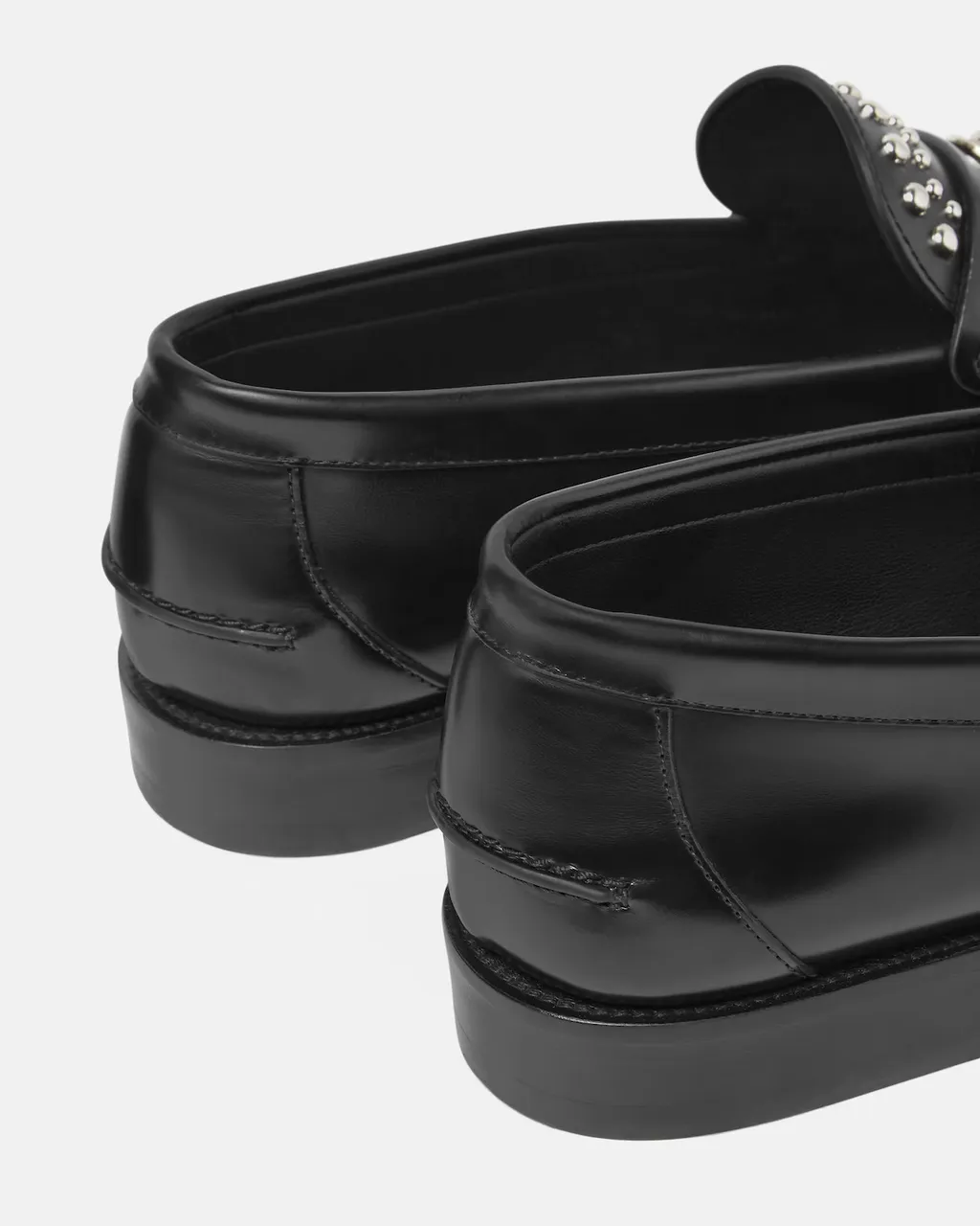 Versace Embellished Round-Toe Loafers