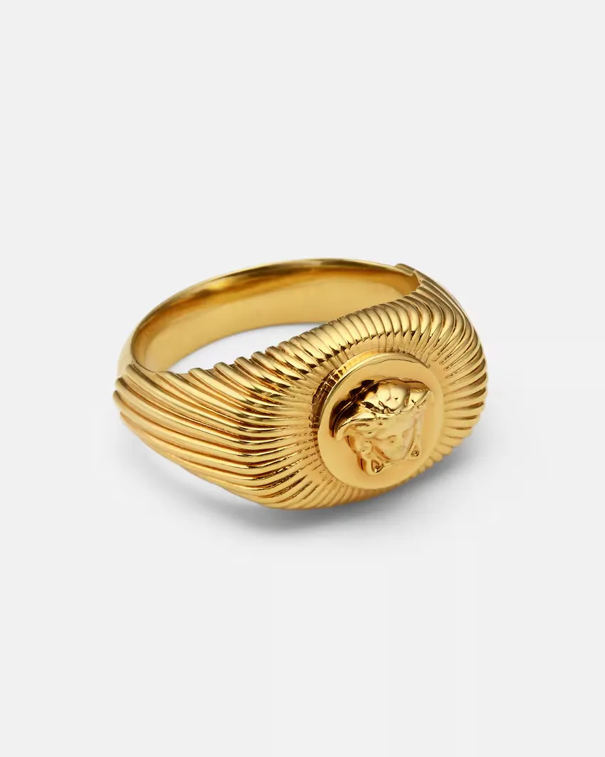 Versace Medusa Head Signet Ring