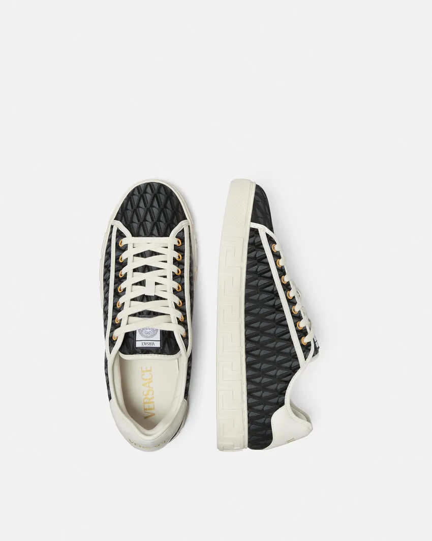 Versace Greca Lace-Up Sneakers