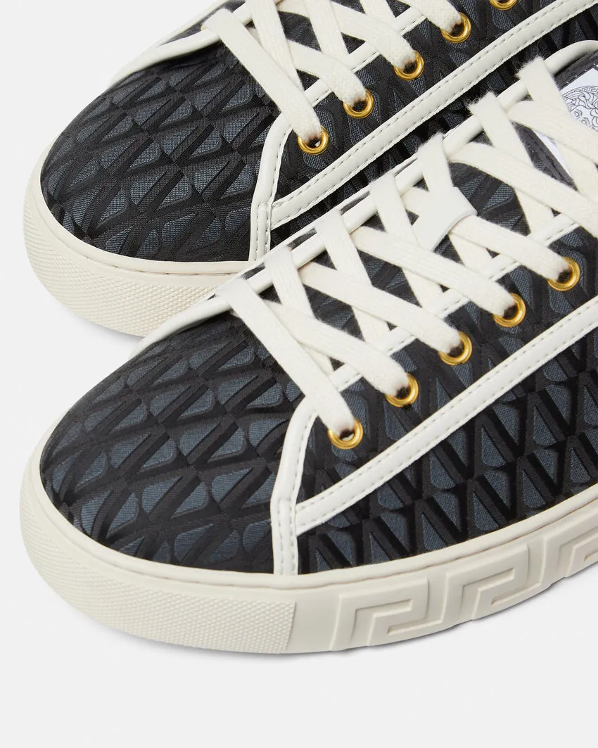 Versace Greca Lace-Up Sneakers