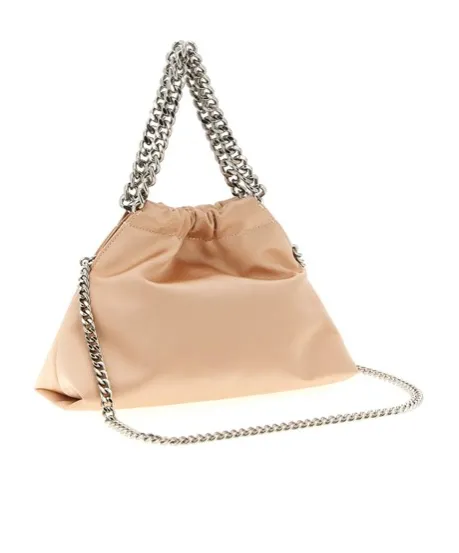Stella Mccartney Logo Plaque Chained Tote Bag