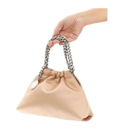 Stella Mccartney Logo Plaque Chained Tote Bag