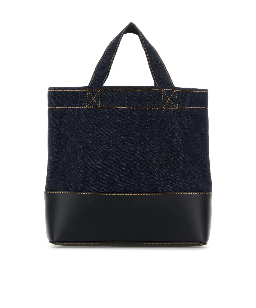 A.P.C. Denim Mini Axel Tote Bag