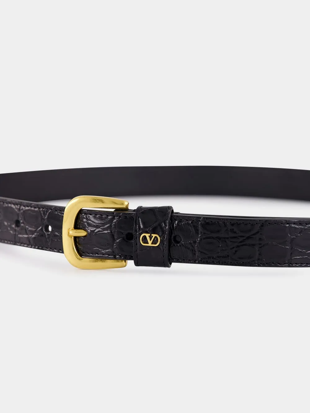 Valentino	Vlogo Signature Buckled Belt