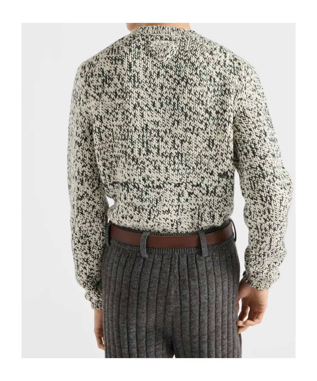 Prada Two-Toned Button-Up Cardigan