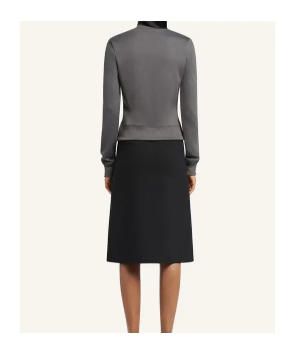 Buttoned Midi Skirt